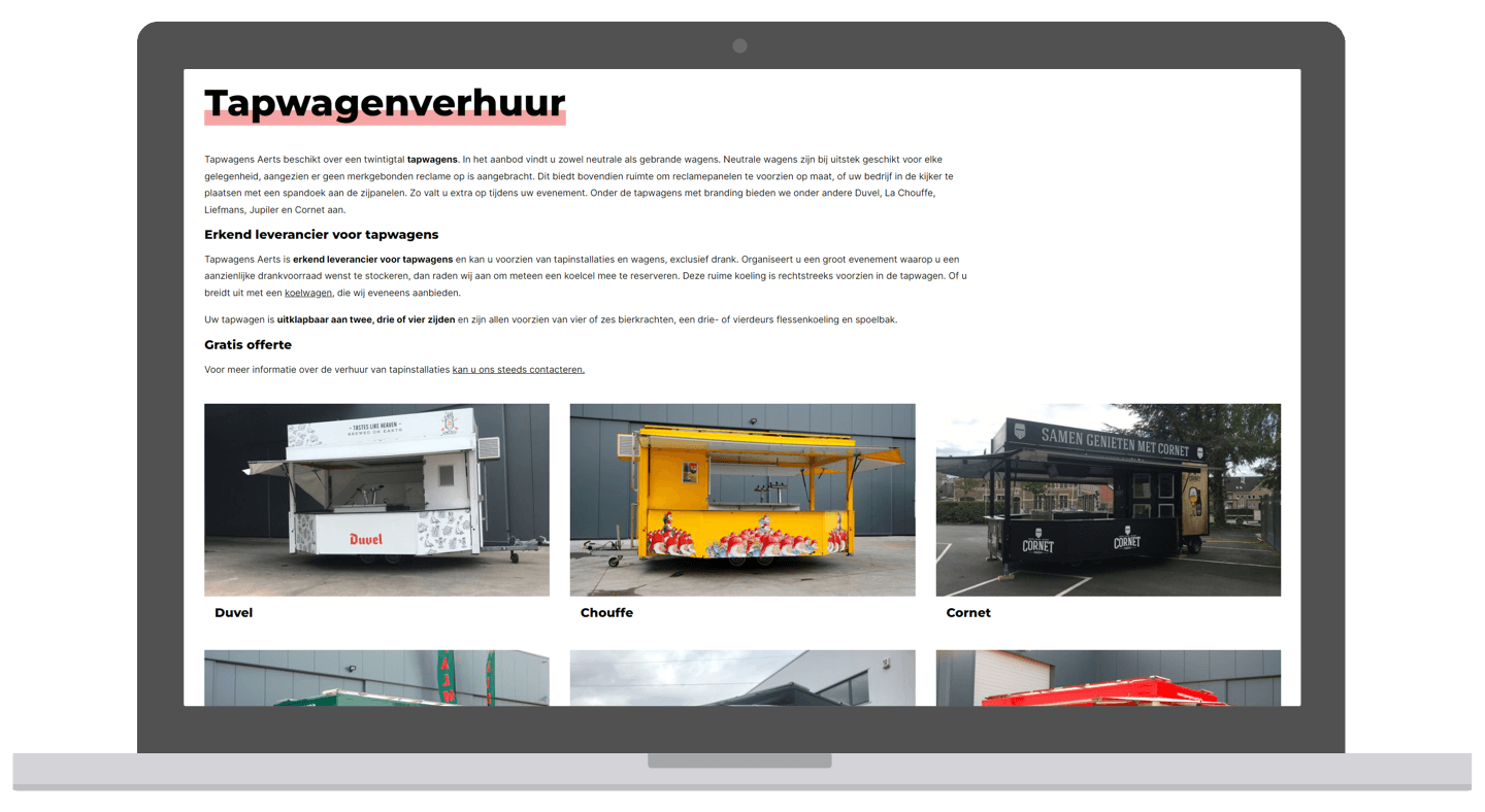 Tapwagens Aerts Tapwagens Aerts